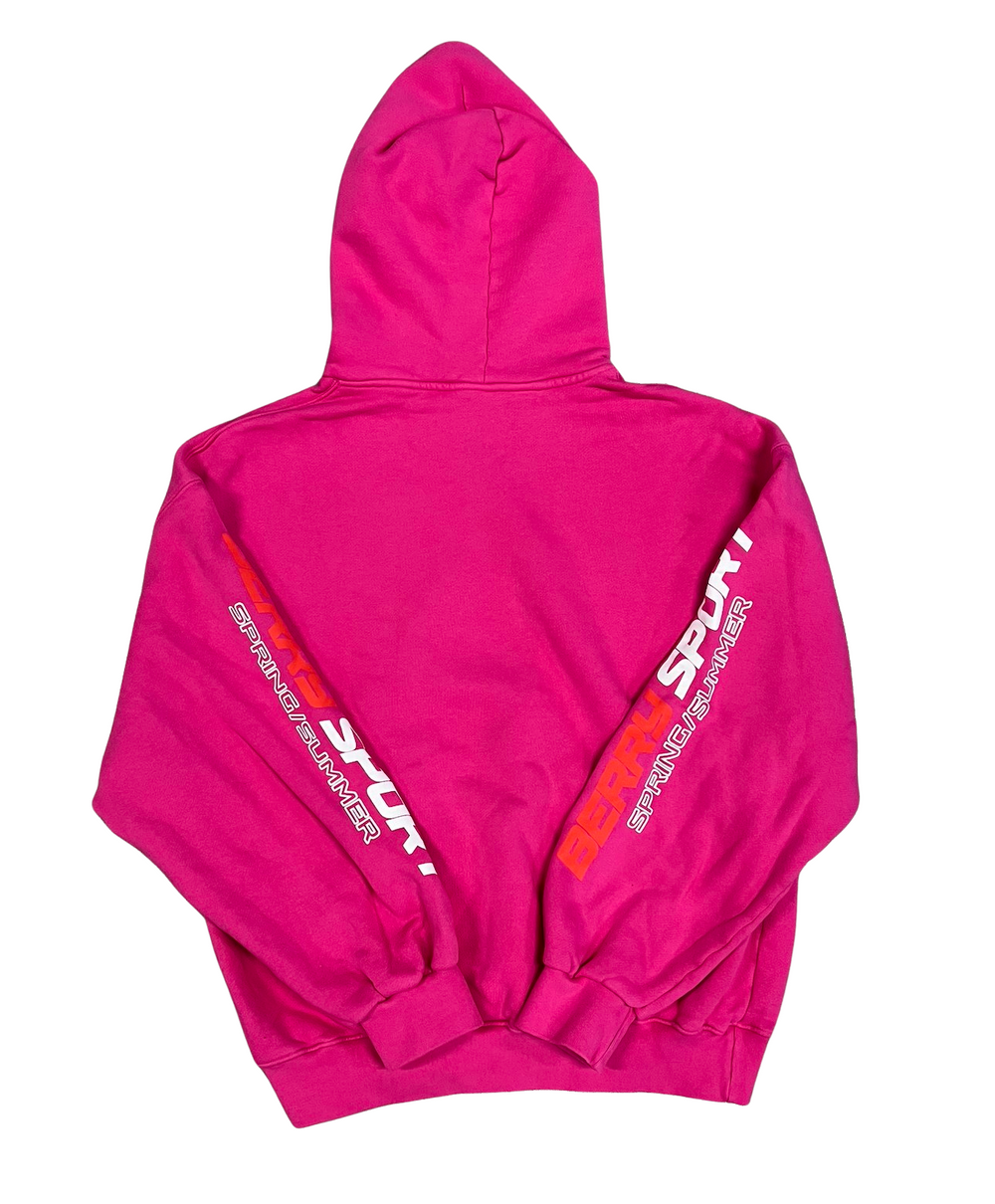 Gold+Vintage Gallery Raspberry Hills 'BerrySport' Pink Hoodie