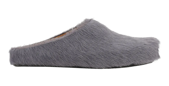 Marni 'Light Grey' Sabot Slippers