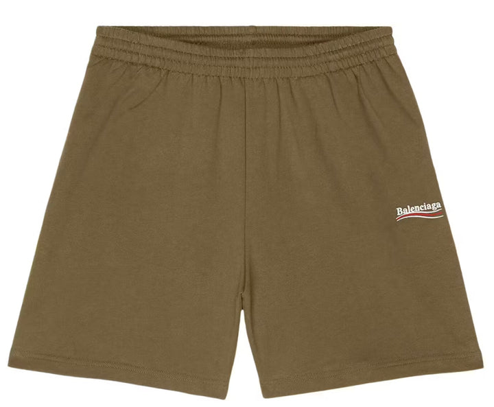 Balenciaga 'Khaki' Political Campaign Sweat Shorts