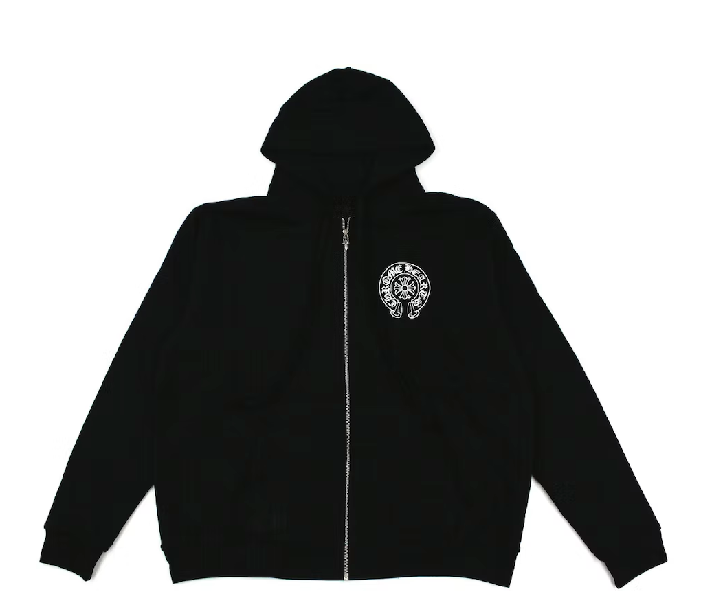 Chrome Hearts 'Malibu Horseshoe Logo' Zip Up Hoodie
