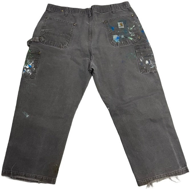 Carhartt 'Painted Grey' Double Knee Vintage Work Pants
