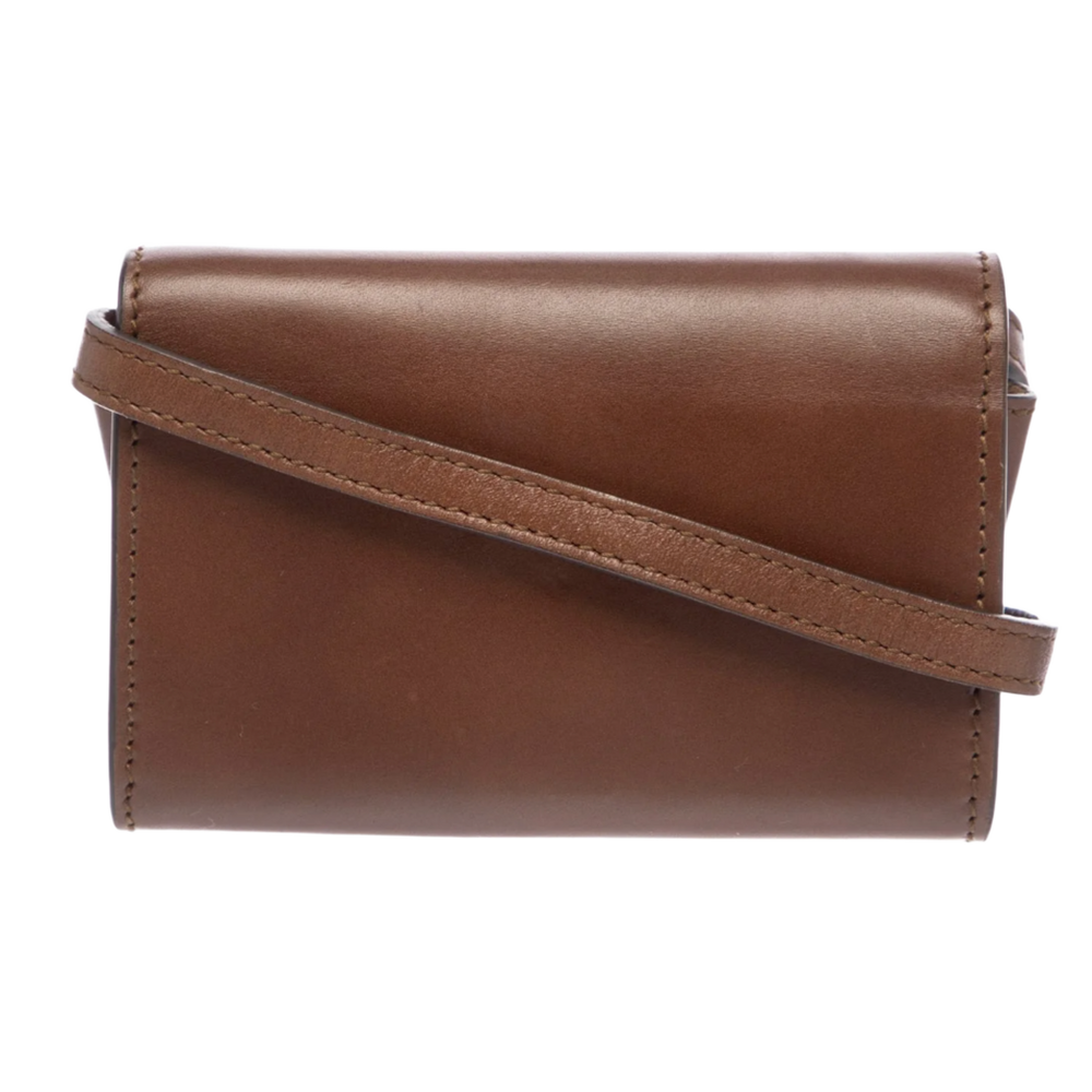 Gucci Animalier 'Tiger's Head' Brown Leather Crossbody Bag