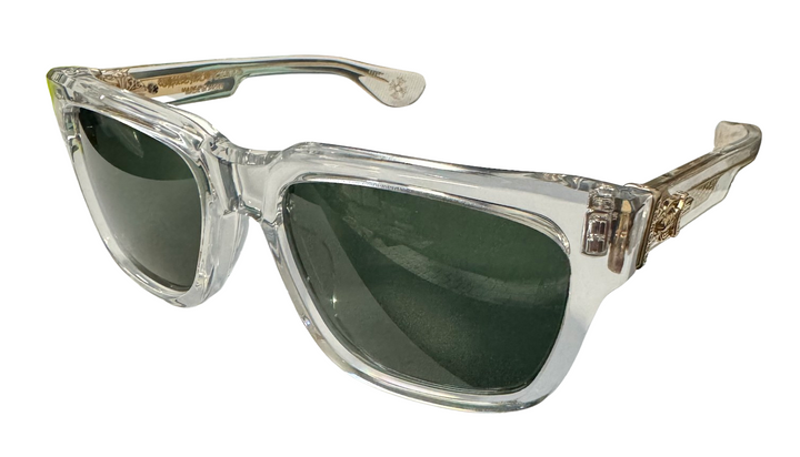 Chrome hearts 'Box Officer' 18k Gold Crystal Sunglasses