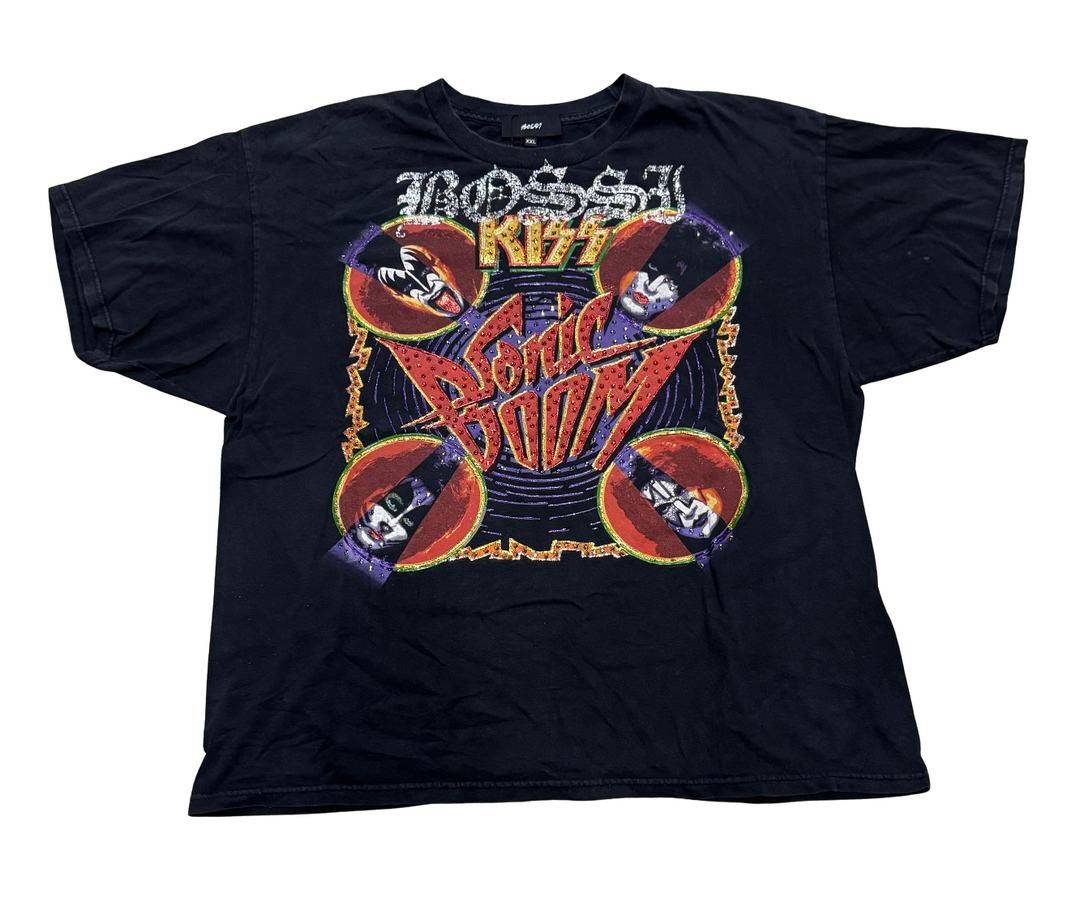 Bossi 'KISS Sonic Boom' Vintage Rhinestone Tee