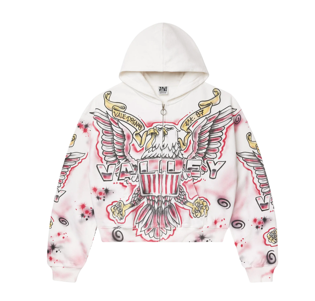 Vale 'Flag' White Hoodie