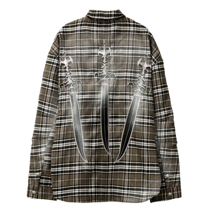 Thug Club 'Arab Sword' Brown Flannel