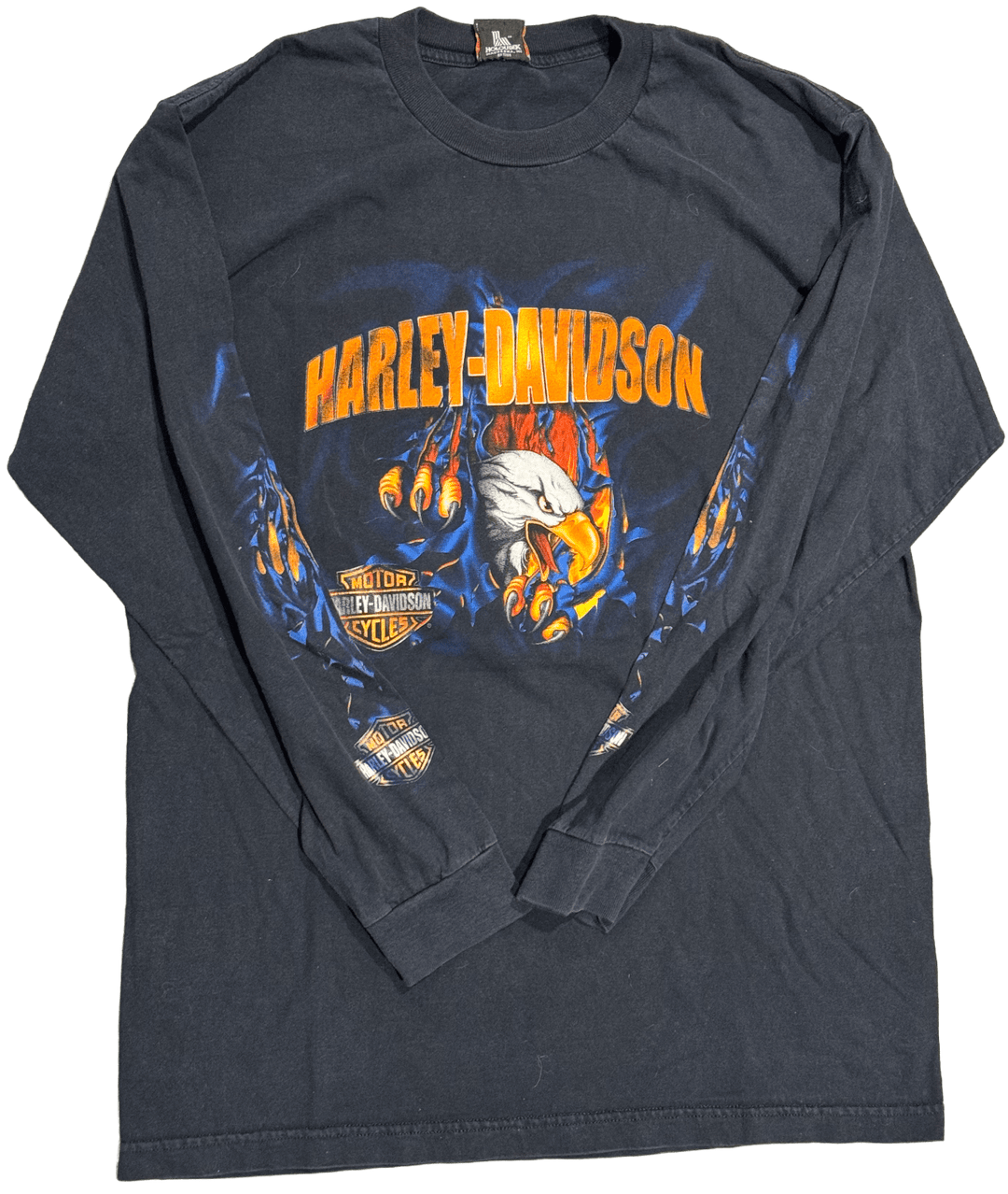 Harley Davidson 'Peninsula Redwood City' Vintage Longsleeve Black Tee