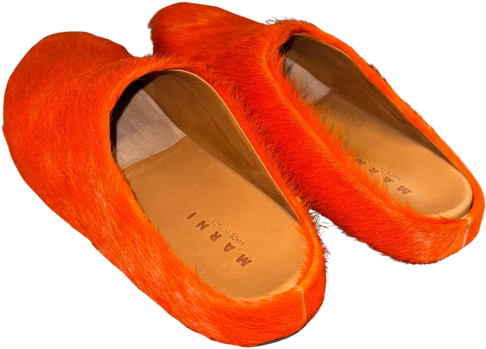 Marni 'Orange' Sabot Slipper