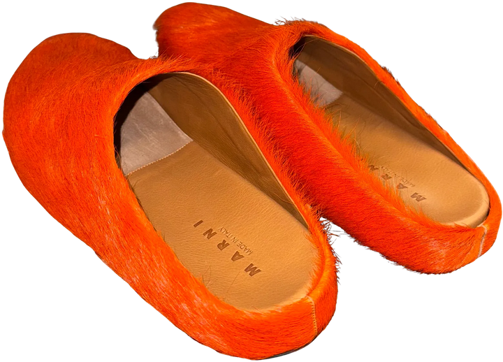 Marni 'Orange' Sabot Slipper