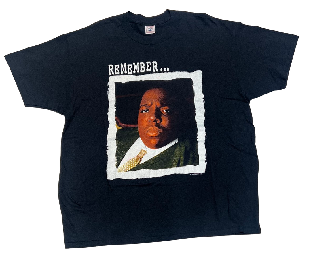 Biggie Smalls Vintage 1997 Black Tee