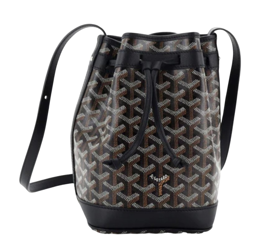 Goyard 'Petit Flot' Black Bucket Bag