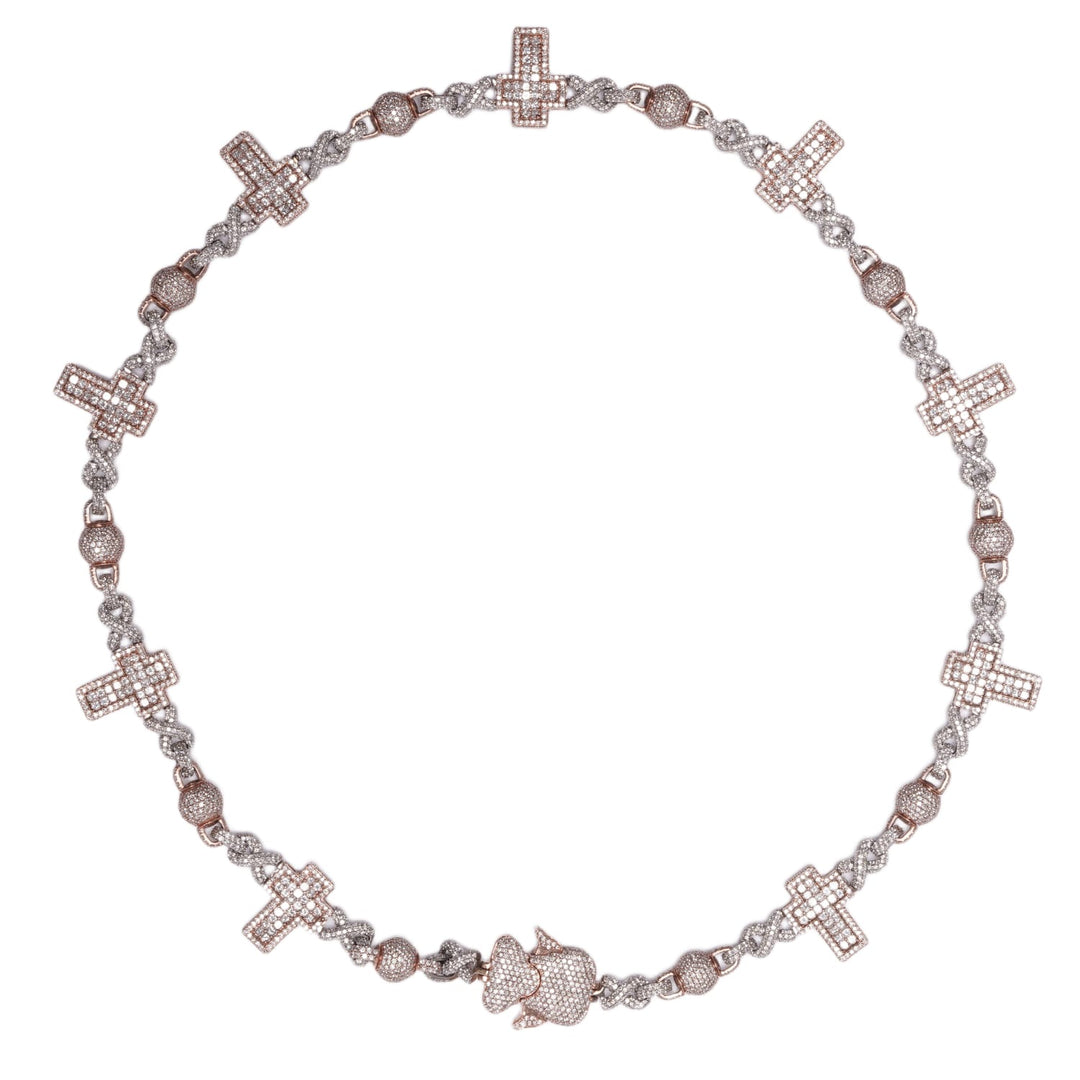Two-Tone White and Rose Gold &