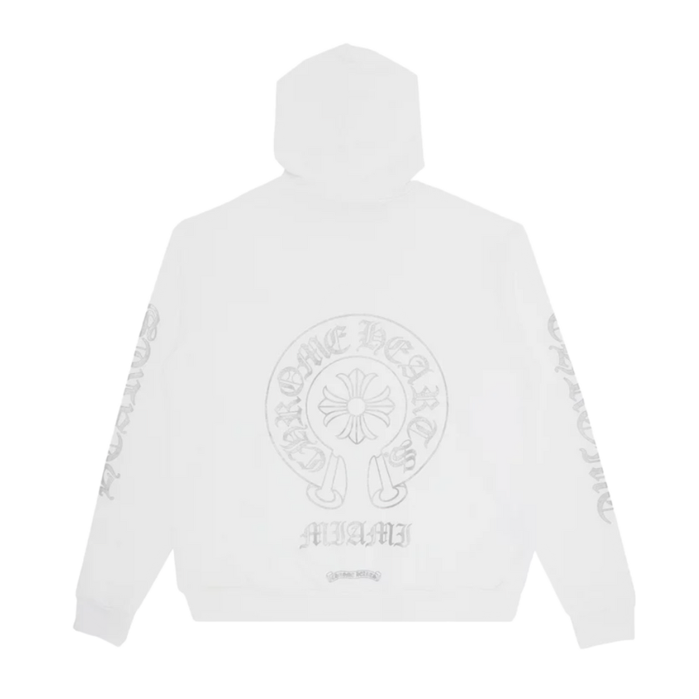Chrome Hearts Ultra Miami Exclusive Pullover Hoodie 'White/Silver'