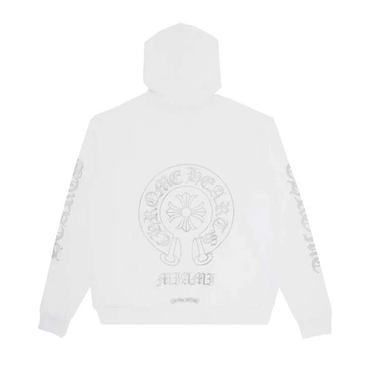 Chrome Hearts Ultra Miami Exclusive Pullover Hoodie 'White/Silver'