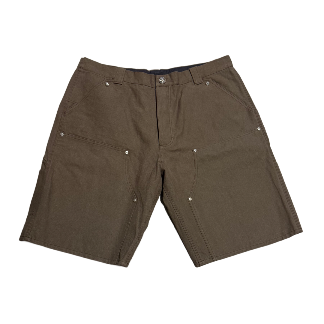 Chrome Hearts 'Double Knee 11 Patch' Brown Carpenter Shorts