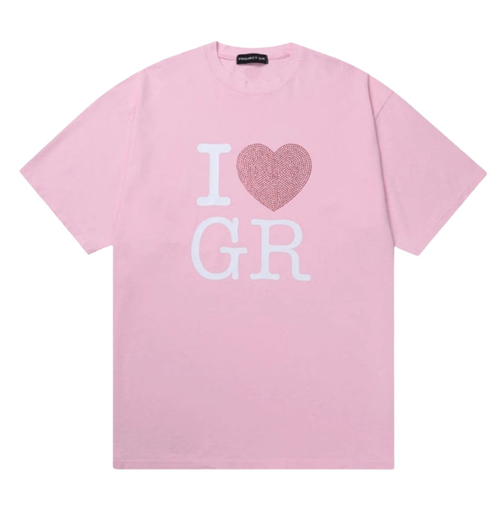 Project G/R 'I LOVE GR' Pink Tee