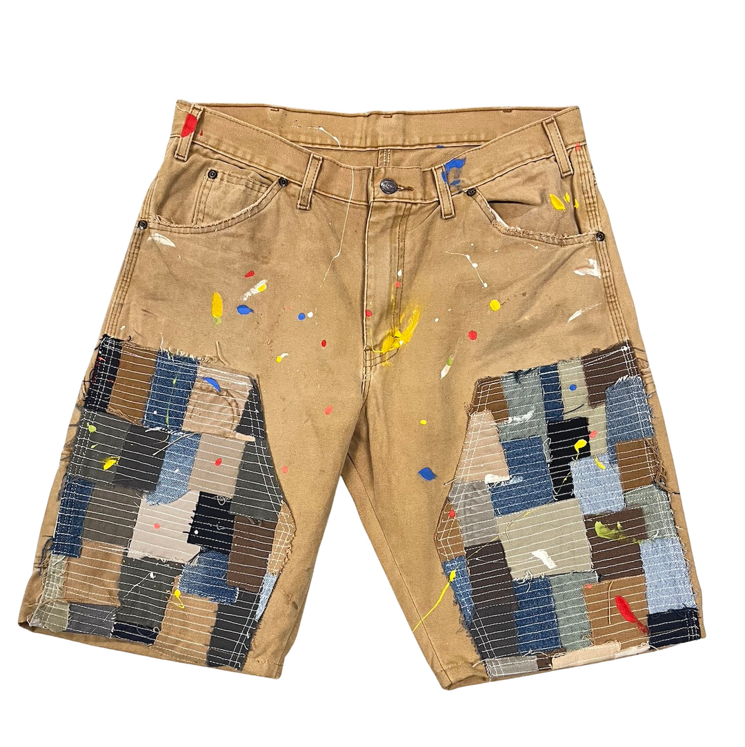Dickies 'Patchwork' Tan Shorts
