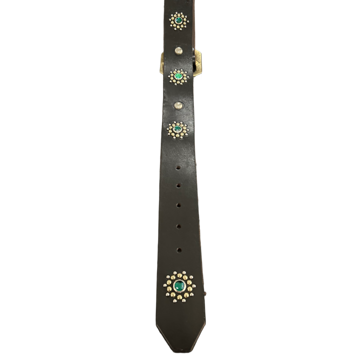 Studded 'Green Gem' Fuck Off belt