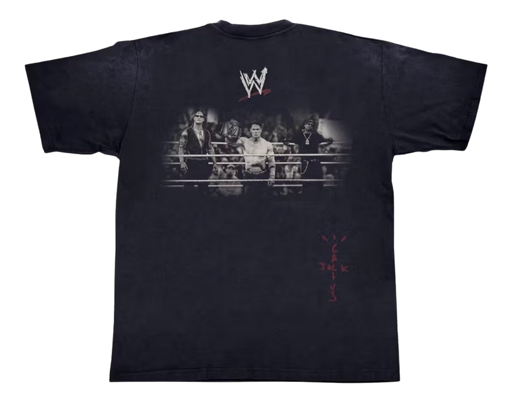 WWE Cactus Jack 'Wrestling Is Real' Black Tee