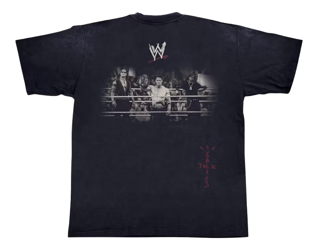 WWE Cactus Jack 'Wrestling Is Real' Black Tee