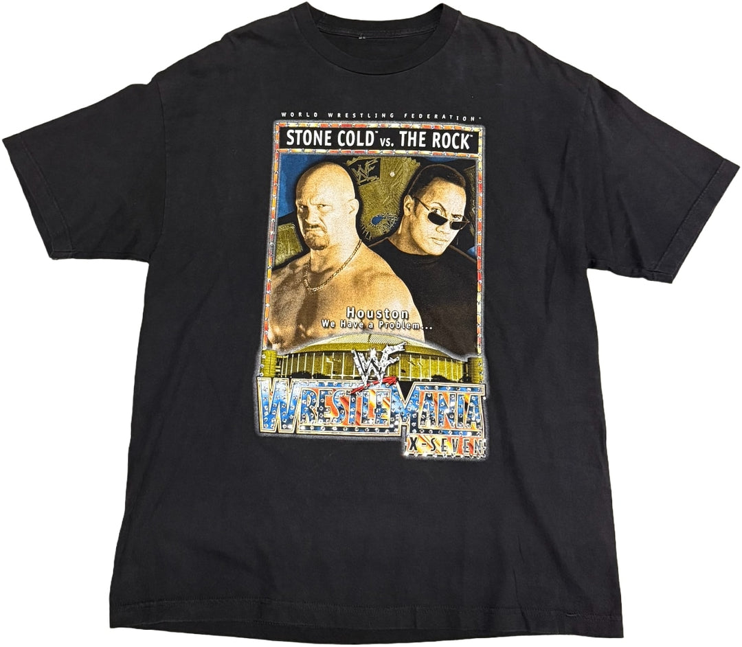 Wrestle Mania 'X-Seven' Rhinestone Vintage Tee