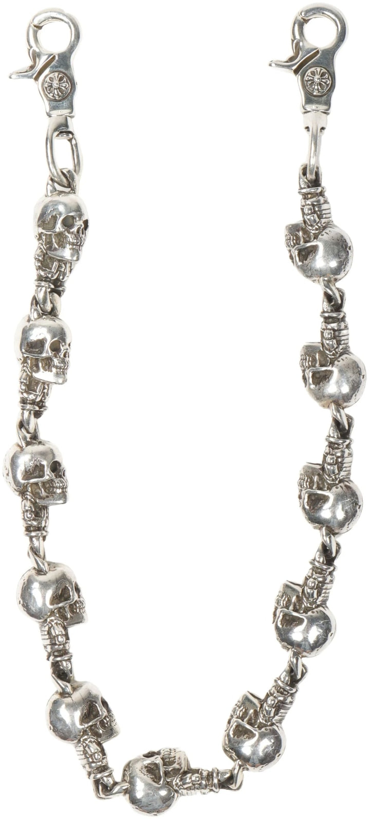 Chrome Hearts Foti 'Big Delphino' 11 Link Jumbo Silver Wallet Chain