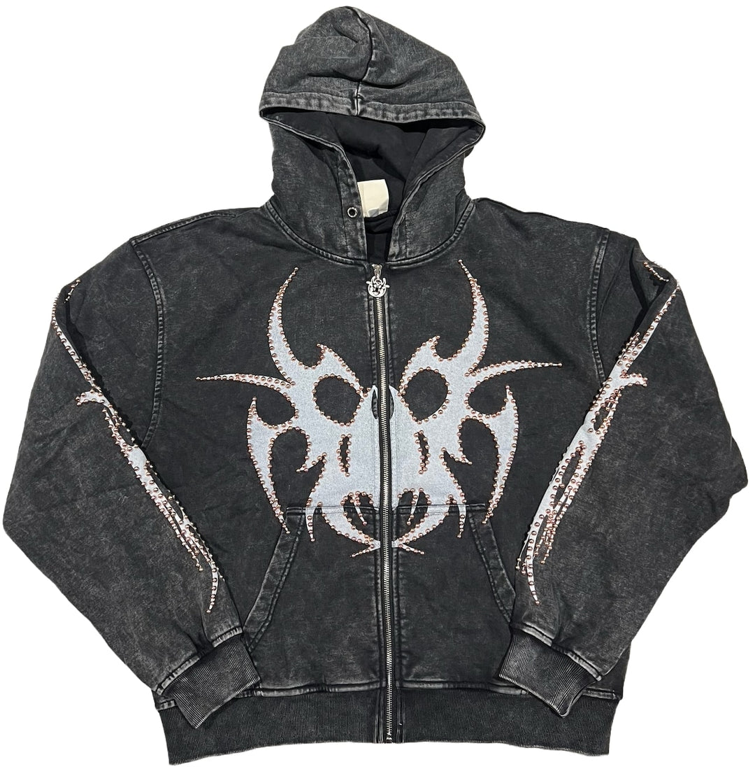 Chew Forever 'Rose Gold Studded' Zip-Up