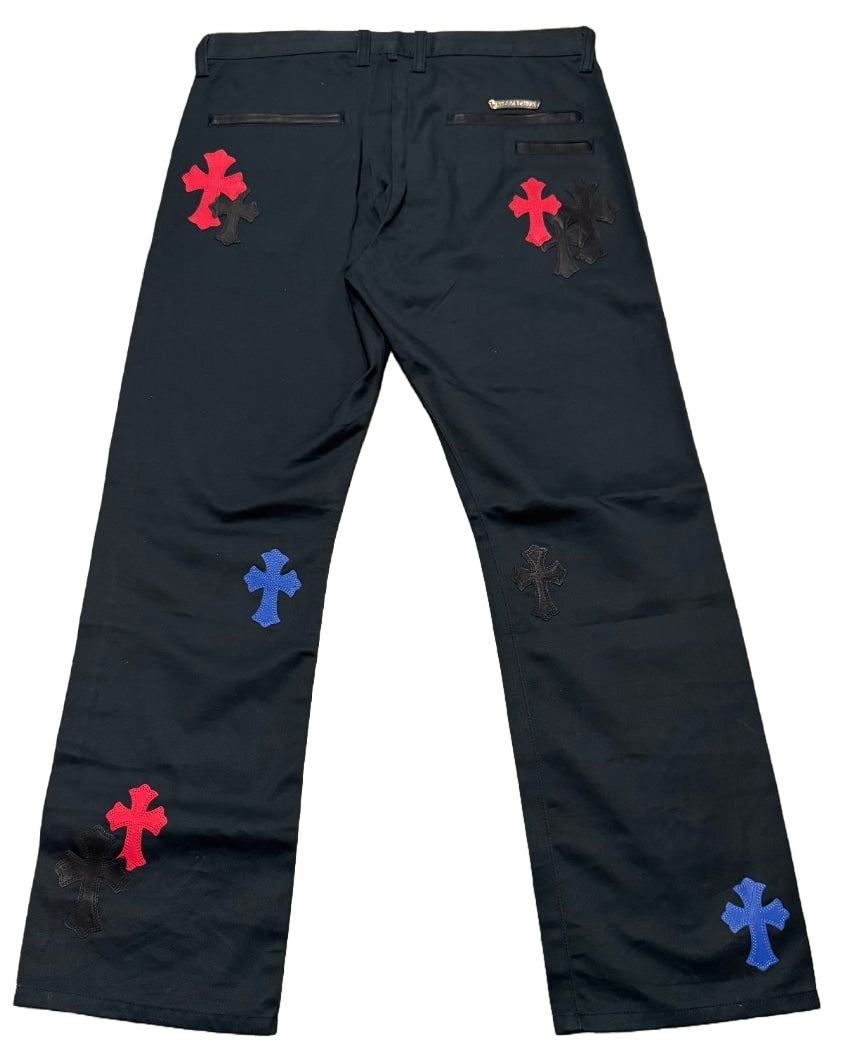 Chrome Hearts '35 Patch' Black Chino Pants