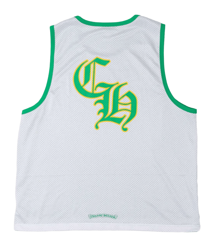 Chrome Hearts Green 'Reversible Mesh' Basketball Jersey