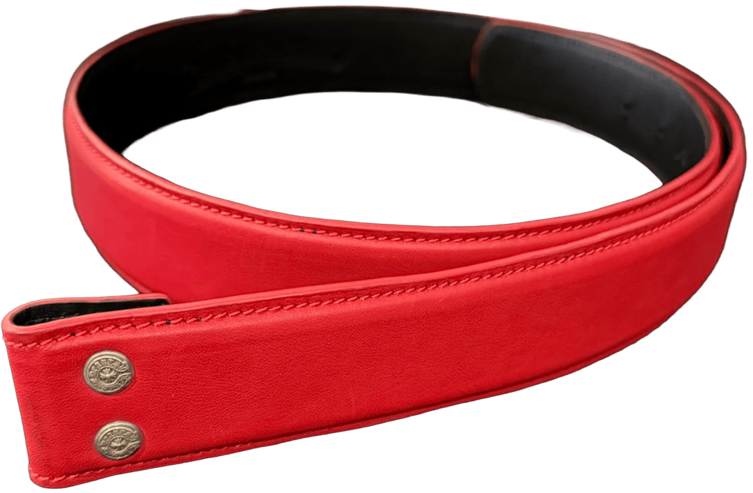 Chrome Hearts 'Red' Leather Belt Strap