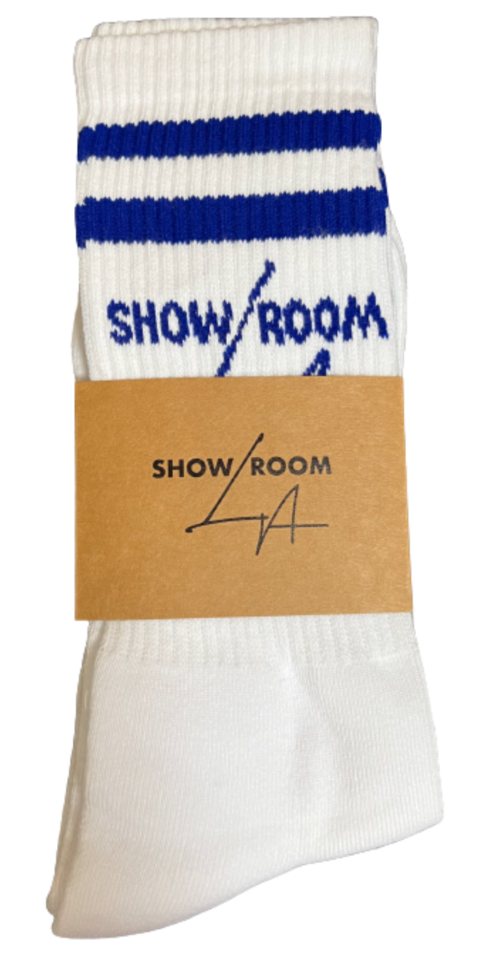 Showroom LA 'Blue' Logo Socks