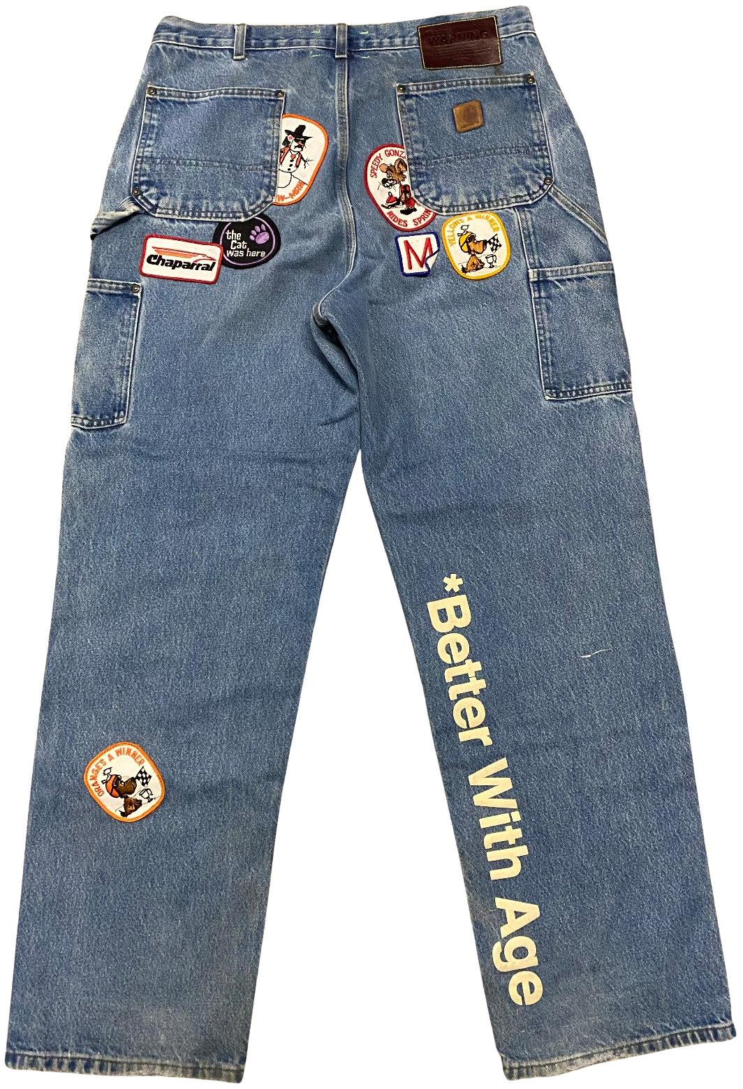 *Better With Age 'Patch' Carpenter Denim Jeans