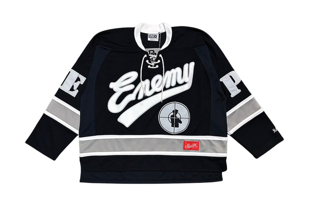 Saint Michael 'Public Enemy' Black Hockey Jersey