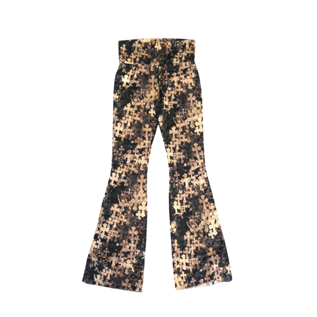 Chrome Hearts 'Cross Print' Womens Mesh Leggings