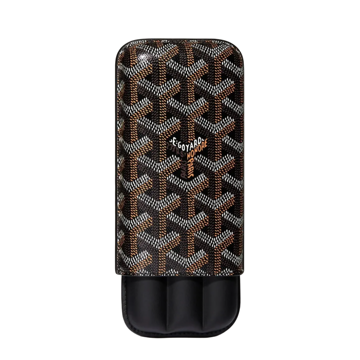 Goyard 'Churchill' Black 3 Cigar Case