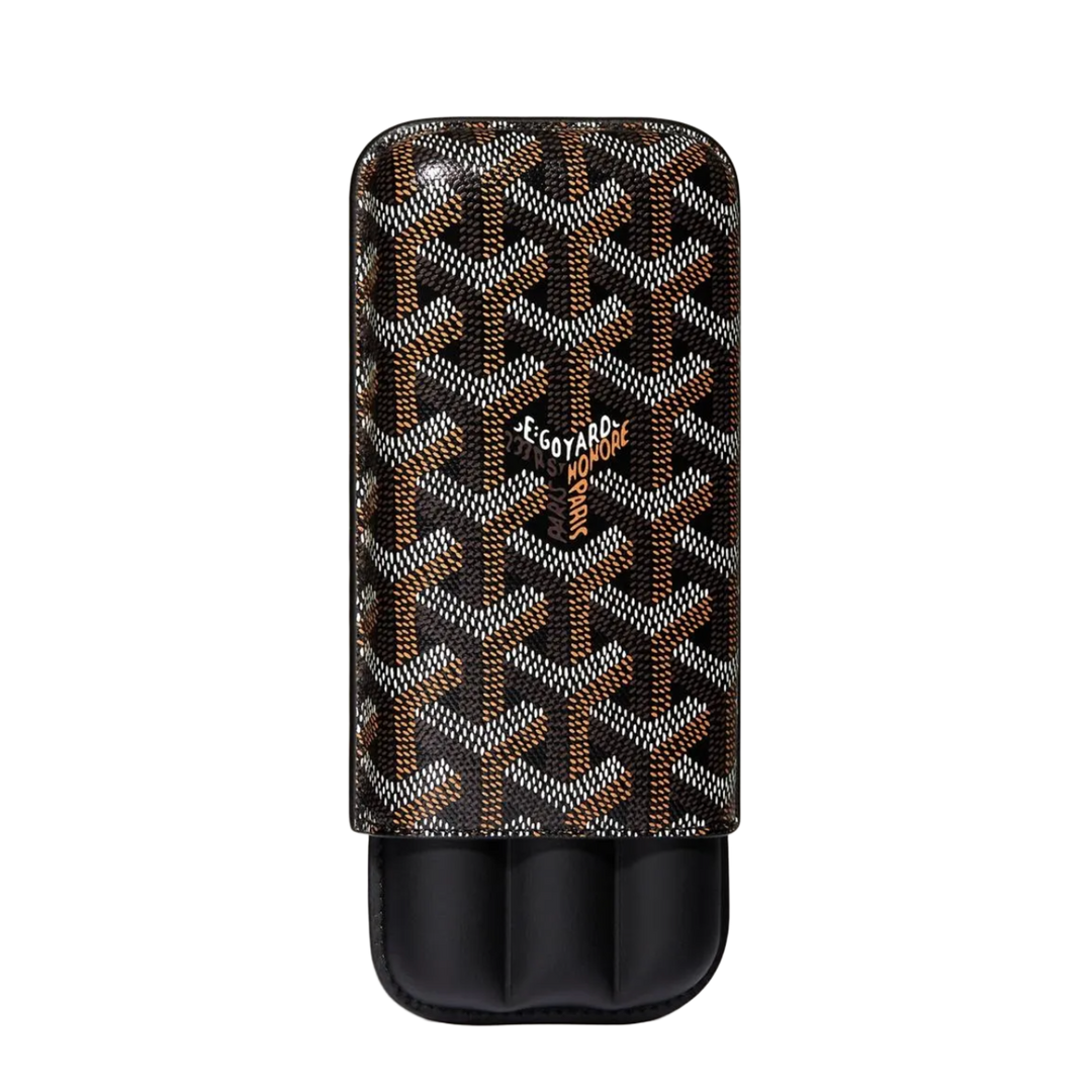 Goyard 'Churchill' Black 3 Cigar Case