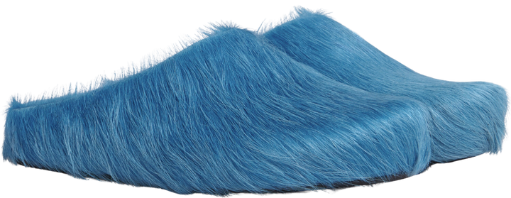 Marni 'Mineral Blue' Sabot Slippers
