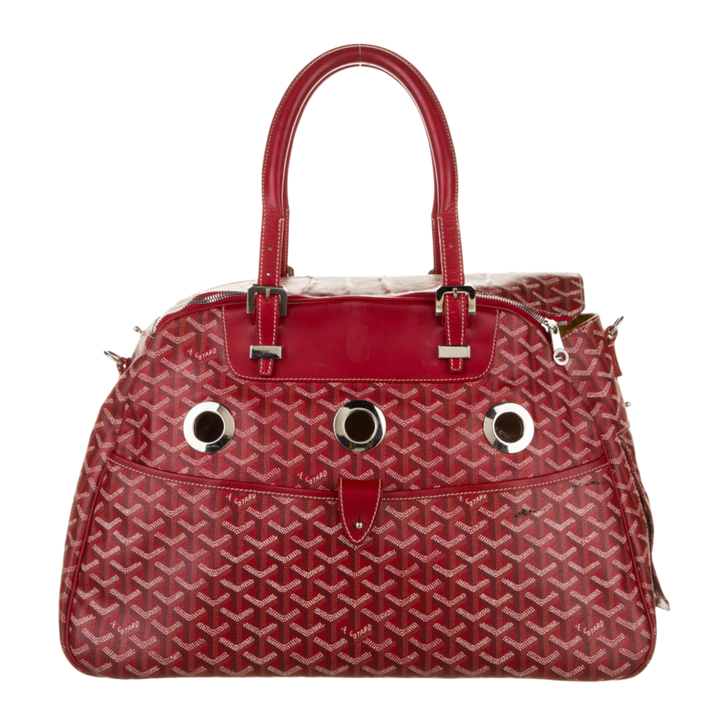 Goyard 'Red' Sac Hulot Pet Carrier PM