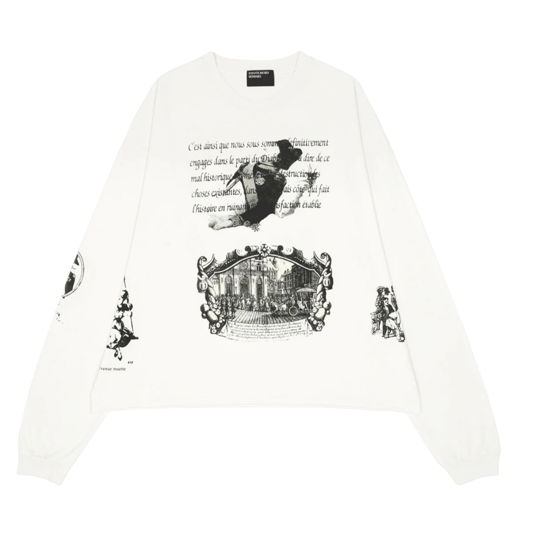 Enfants Riches Déprimés 'Napoleon' White Longsleeve Tee