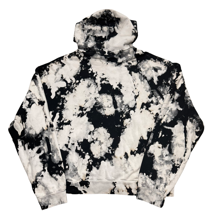 Bossi 'Poison' Tie-Dye Vintage Rhinestone Zip Up Hoodie