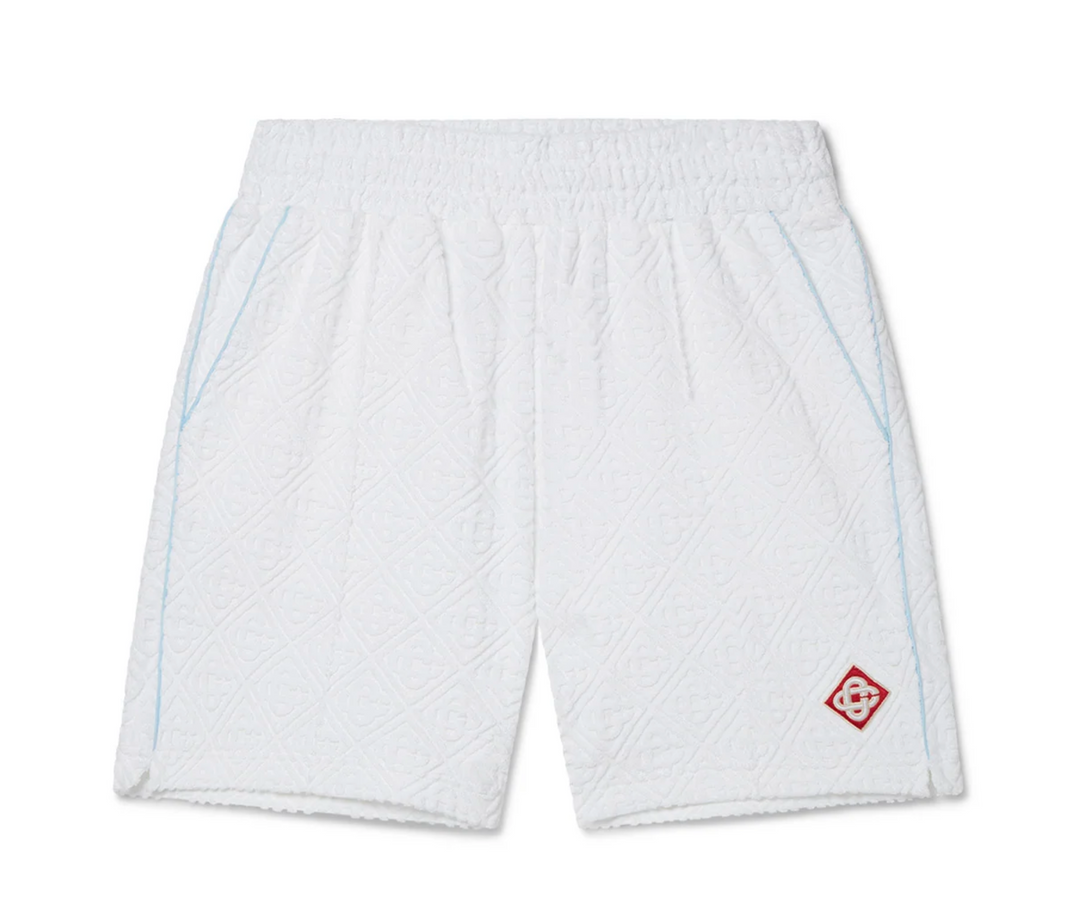 Casablanca 'White' Monogram Towel Shorts