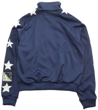 Kapital 'Navy' Smooth Jersey Stars Track Jacket
