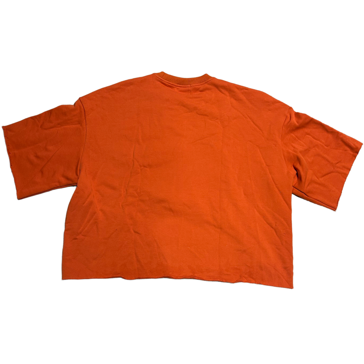 Saint Vanity 'Orange' Love Saint Cropped Crewneck