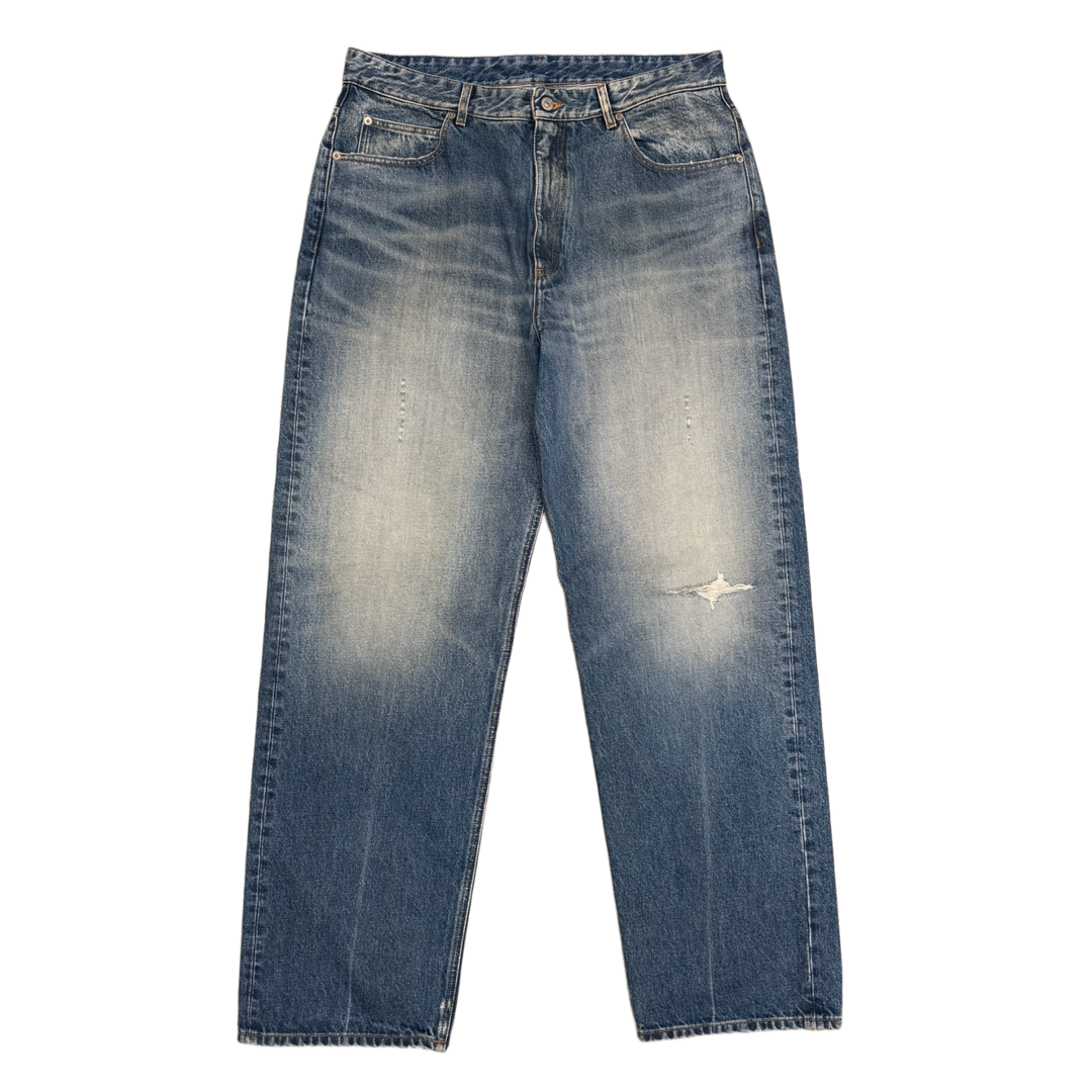 Maison Margiela 'Slight Distressed' Blue Jeans