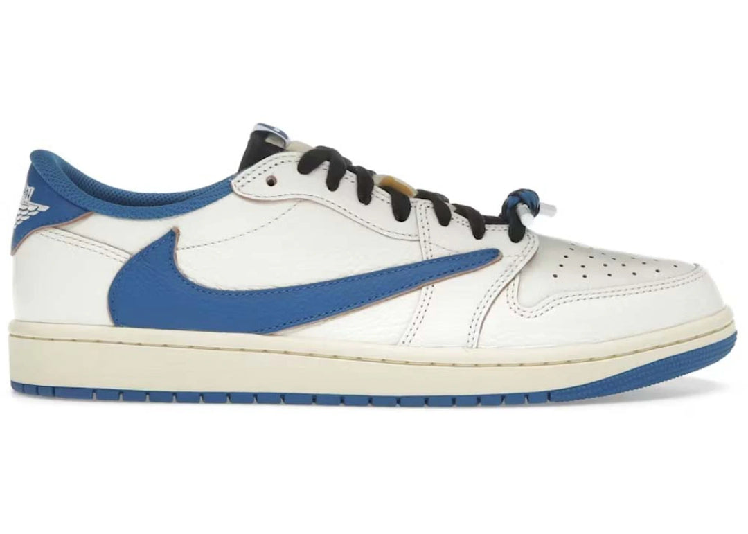 Jordan 1 Retro Low OG SP Fragment x Travis Scott Sail Military Blue