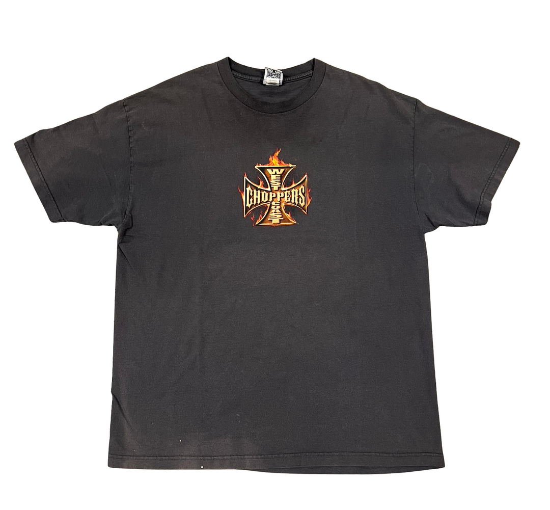 West Coast Choppers 'Classic Flame' Vintage Tee