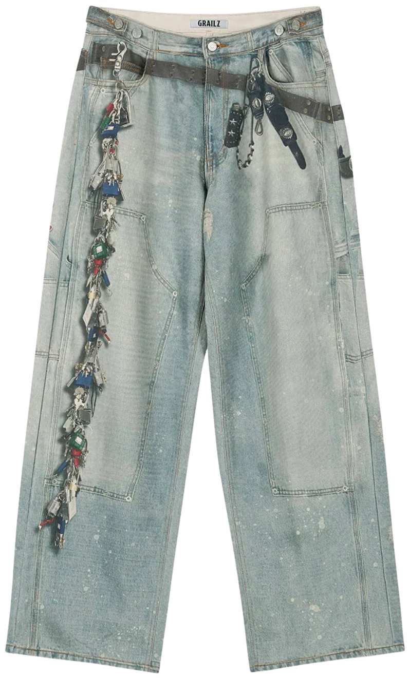 Grailz 'KEY CHAIN ILLUSION' Jeans