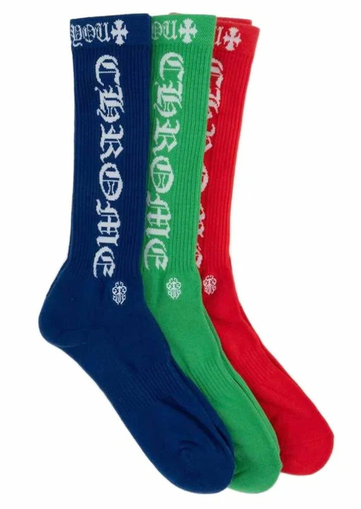 Chrome Hearts 'Fuck You' Logo Socks