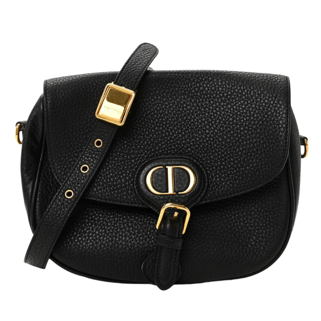 Dior 'Black' Bobby Satchel Medium Grained Calfskin