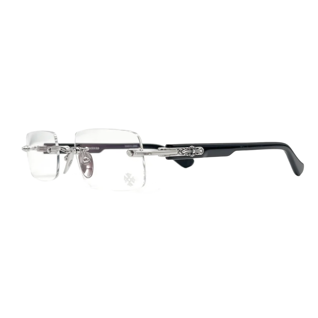 Chrome Hearts 'Deep I' Black Frame Glasses